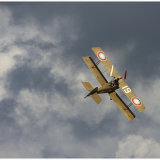 WW1 Bi Plane, against a dramatic sky