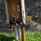 An electrical box. Health & Safety not a priority