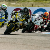 Curling off at the chicane