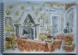 'Entrance hall St Brides Castle, Pembrokeshire'