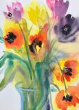 'Tulips in a vase'