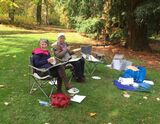 Watercolour workshop at Batsford Arboretum.