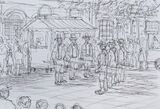 'Morris Men preparing to dance'