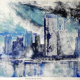 Docklands Steel Blue Morning