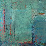 Markers Markers, oil and cold wax painting by Caroline Forward