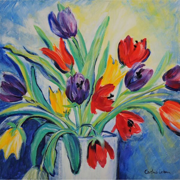 Parisian Tulips 50x50