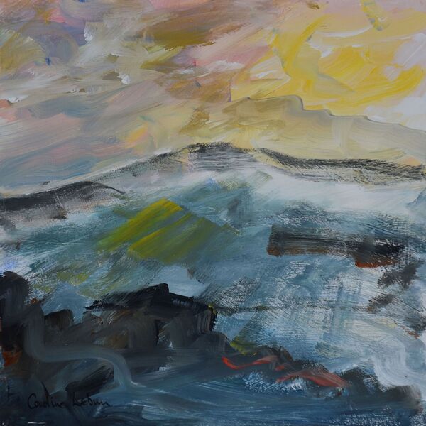 Early sunrise, Perthshire 30x30
