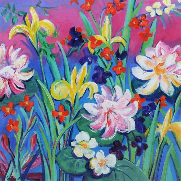 Irridescent Irises 60 x 60 £475