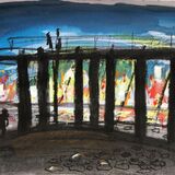 south bank in winter