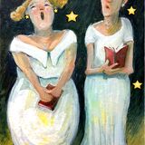 'O SOLE MIO! SOLD. (Cards available with or without stars) (Christmas) cards WITH OR WITHOUT STARS!