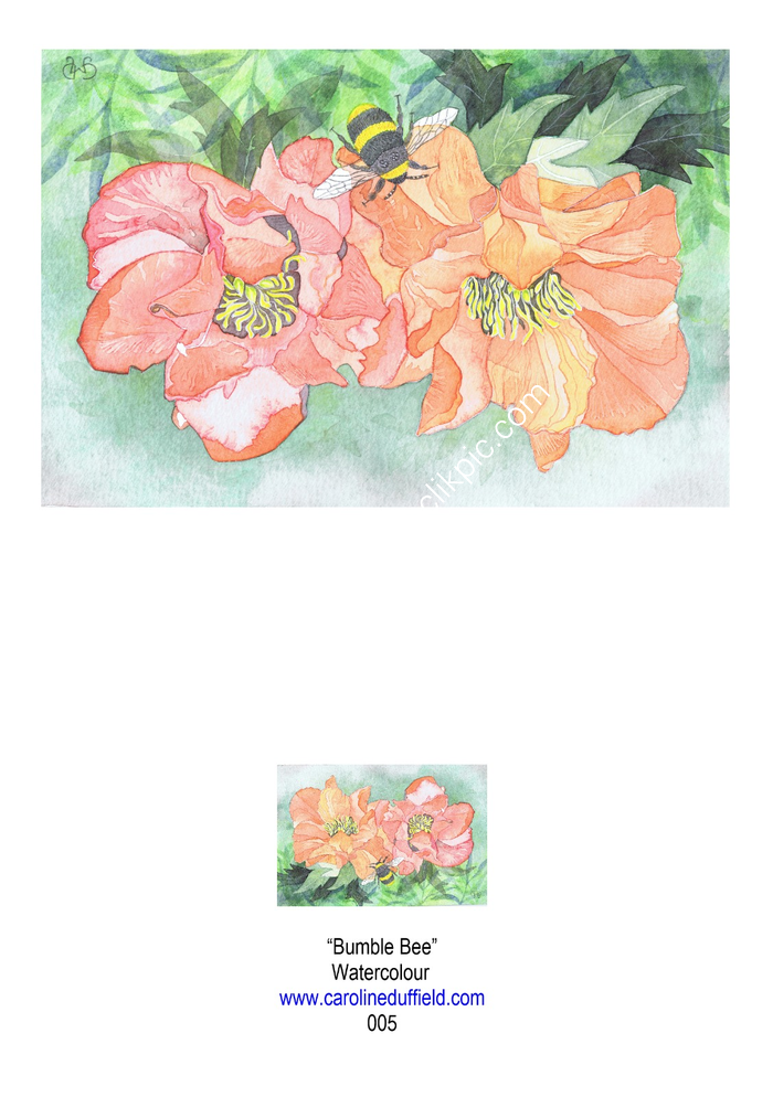 Bumble Bee A6 Card