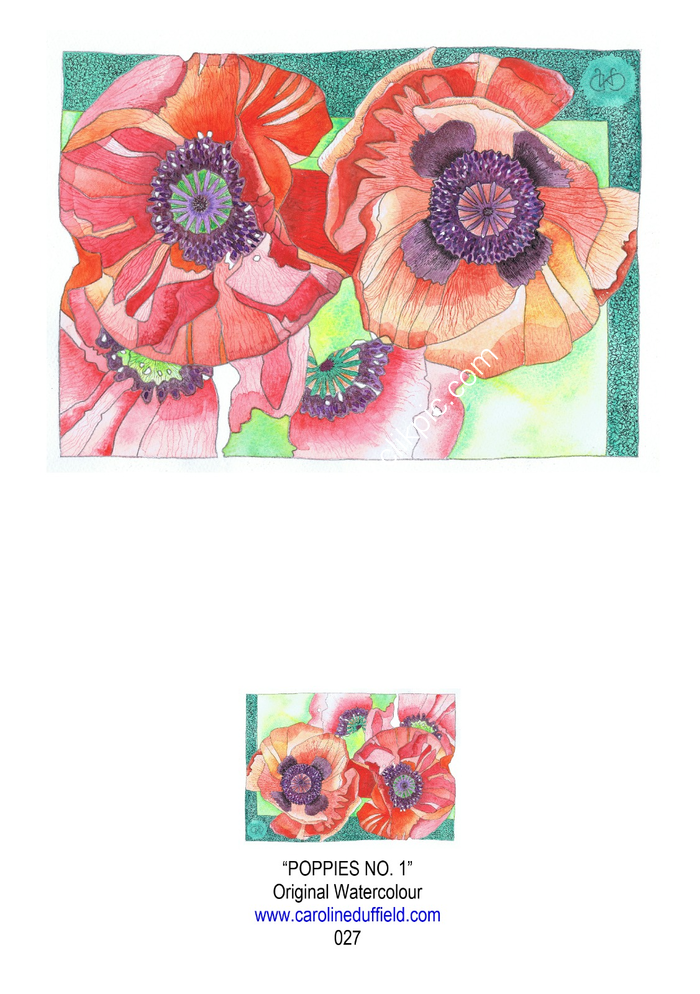 Poppies No. 1 A6 Card