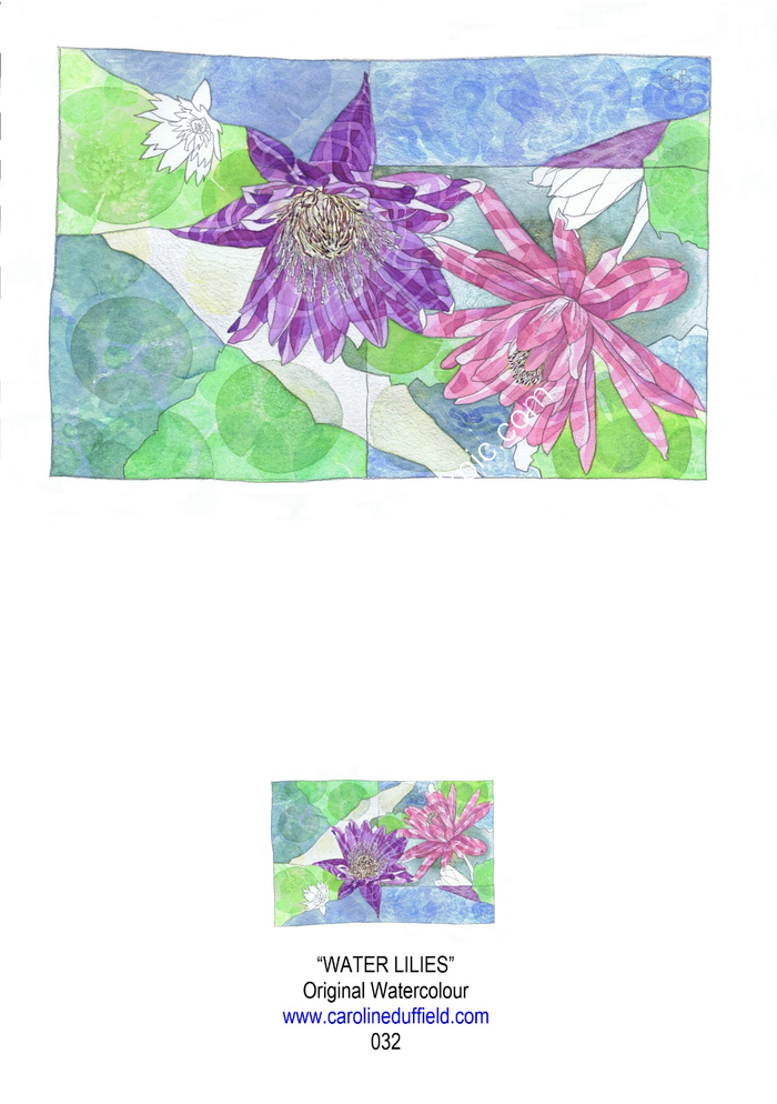 Waterlilies A6 Card
