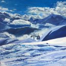 'Clouds Clearing over the Alps'