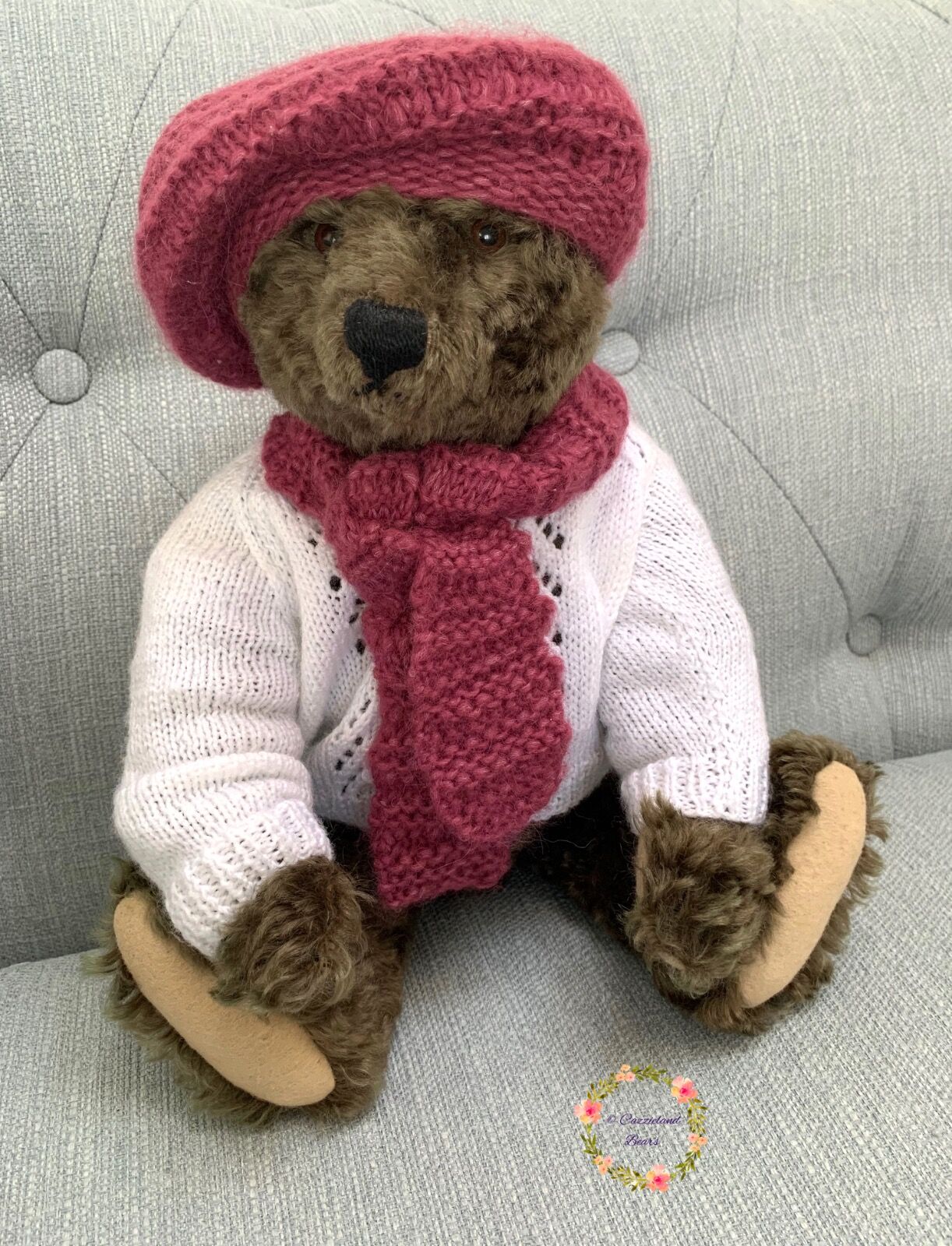 This is Barnaby, a 16" Steiff Classic bear.... He's available to purchase