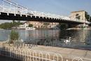 View of Marlow suspension bridge