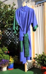 'Deep Thought' pure silk kimono