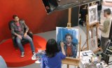 Painting David Tennant