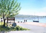 Spring Morning, Bewl Valley Sailing Club (Watercolour)