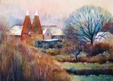 Winter, Bewl Oast (Watercolour)
