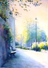 Light on the Medway (watercolour)