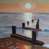 Whitby sun set £100