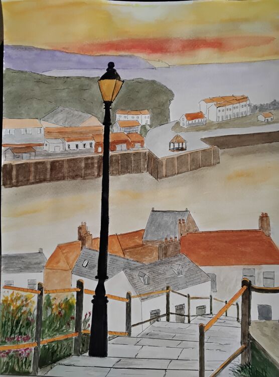 Whitby town Unframed £25
