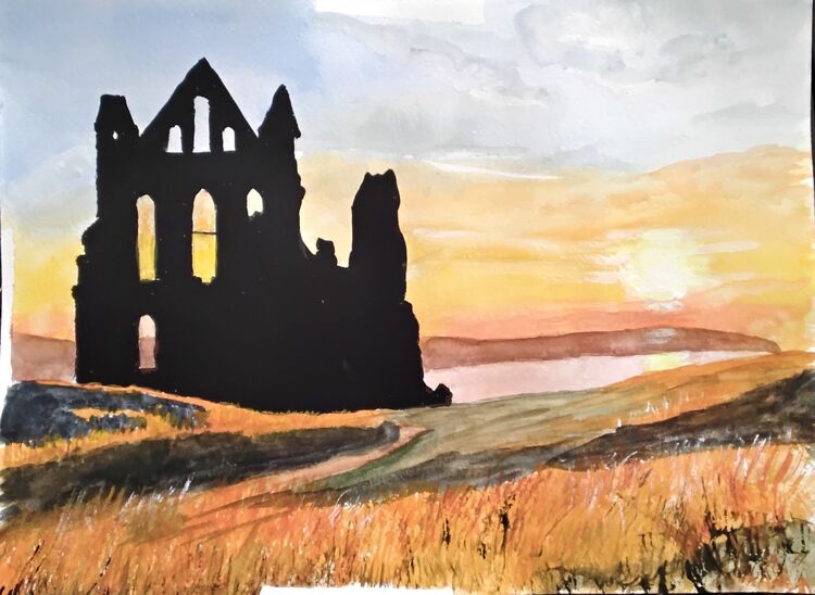 Whitby watercolour - unframed £25