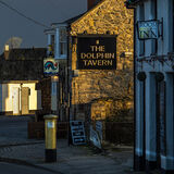 Winter sunset at the Dolphin