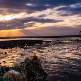 Sunset over Cuckmere Haven, Sussex