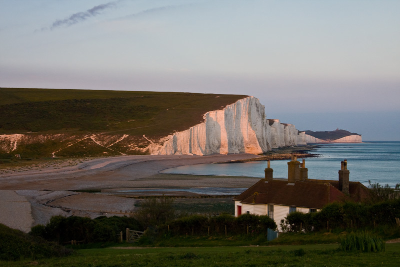 Dusk Cuckmere Haven, Seven Sisters, Sussex
