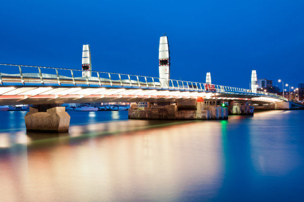 New Bridge all lit up