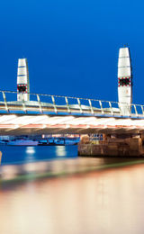 New Bridge all lit up