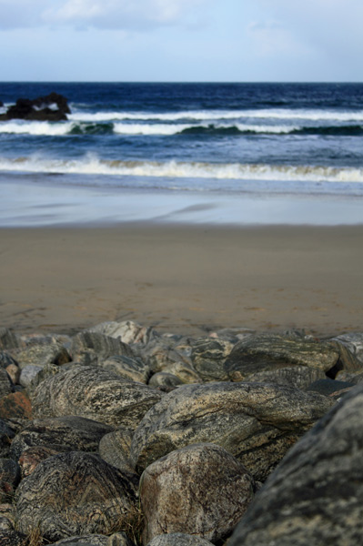 Gneiss Rocks on Dail Beg beach