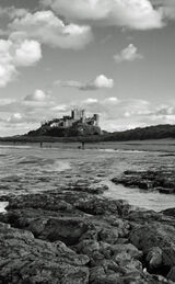 Bamburgh Castle Revisited - B&W