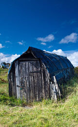 Boat Shed at Holy Island Harbour