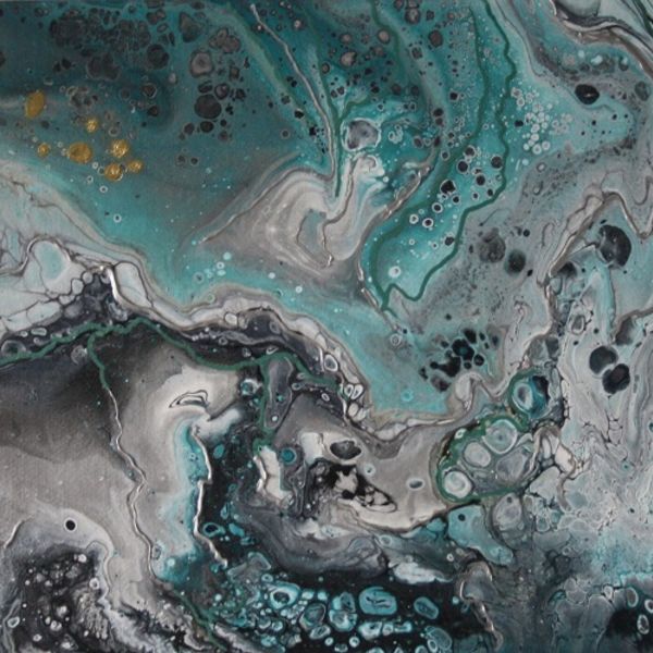 THE 7 REALMS ACRYLIC POURING: THE 7 REALMS (8x10x2.5 INCH)