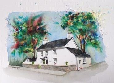 CROSS COTTAGE WATERCOLOUR (40x30cms)