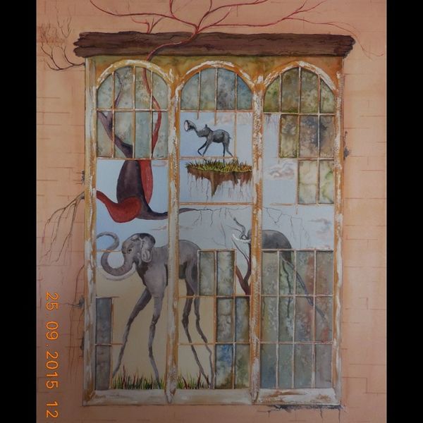 SURREALISM WATERCOLOUR (COMMISSION) WATERCOLOUR (52X35CMS)