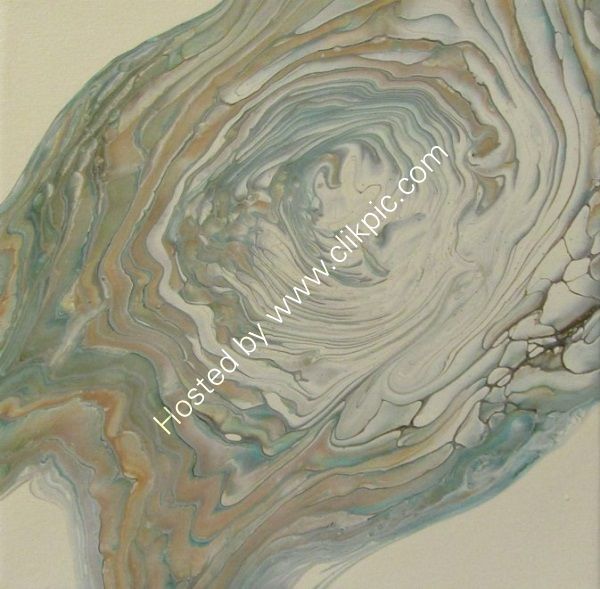 ACRYLIC POURING ON AN 8 INCH SQUARE CANVAS