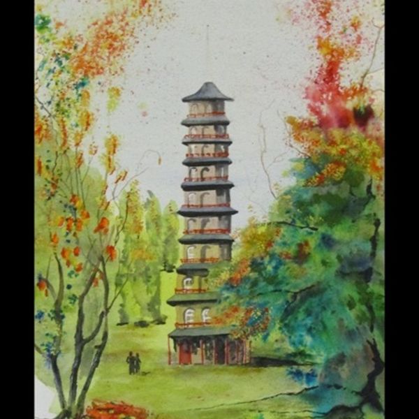 KEW GARDENS WATERCOLOUR (40x30cms)