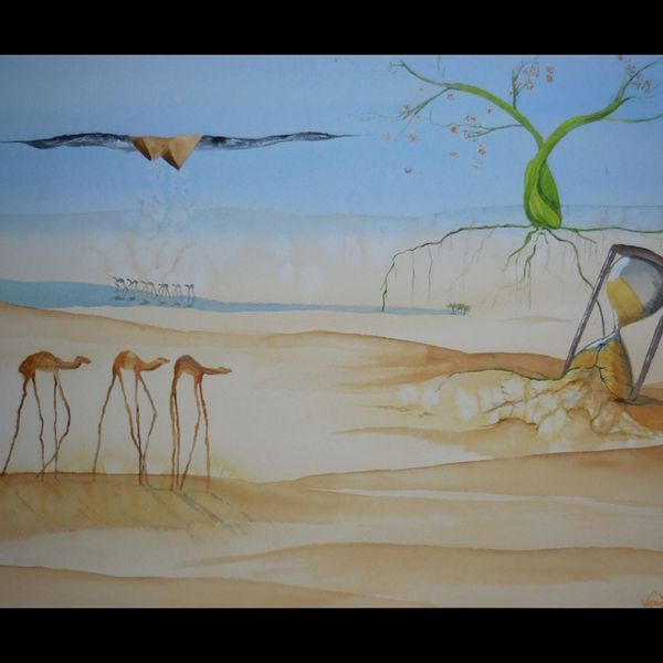 SANDS OF TIME WATERCOLOUR (52X35CMS)