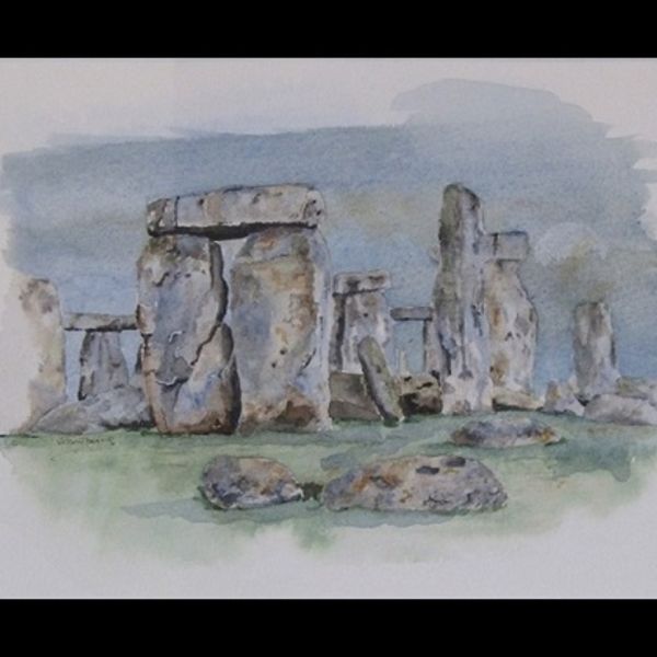 STONEHENGE WATERCOLOUR (40x30cms)
