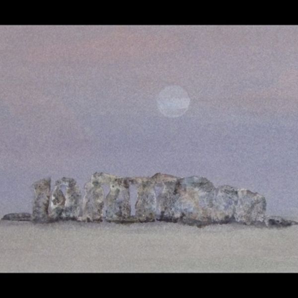 STONEHENGE (IMPRESSIONISTIC) WATERCOLOUR (40x30cms)
