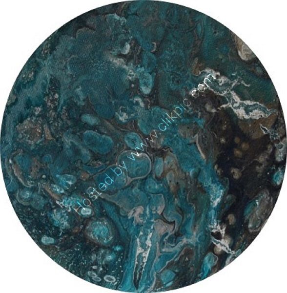 ACRYLIC POURING ON AN 8 INCH ROUND CANVAS