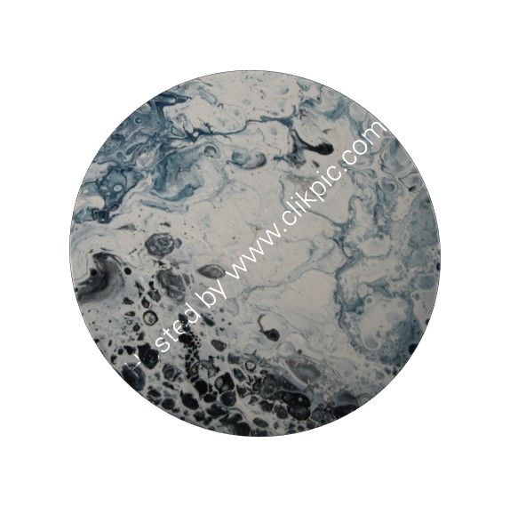 ACRYLIC POURING ON AN 8 INCH ROUND CANVAS