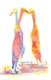 watercolour runner ducks