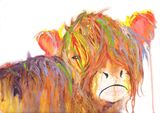 acrylic Highland Cow