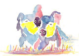watercolour Pigletts