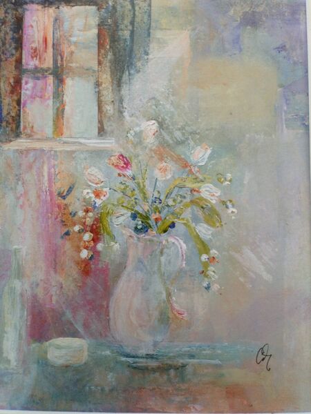 Flowers with Window. Sold